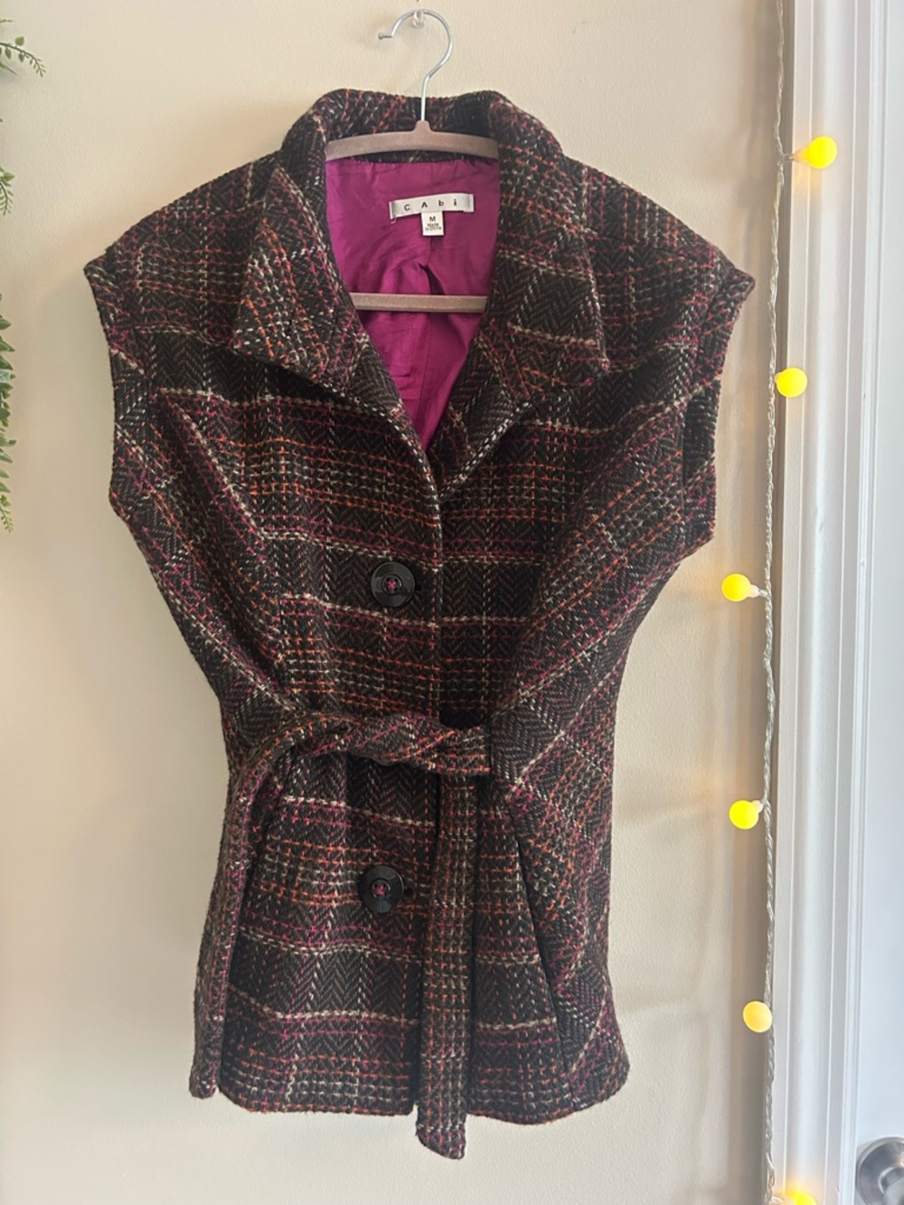 Cabi Sweater Vest with wrap tie